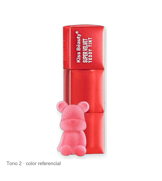 Tinta Labial Líquida Super Velvet Kiss Bèauty Teddy Tint
