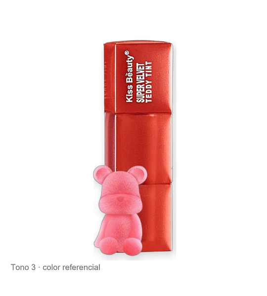 Tinta Labial Líquida Super Velvet Kiss Bèauty Teddy Tint