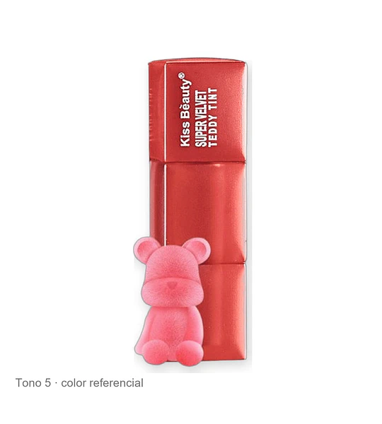 Tinta Labial Líquida Super Velvet Kiss Bèauty Teddy Tint