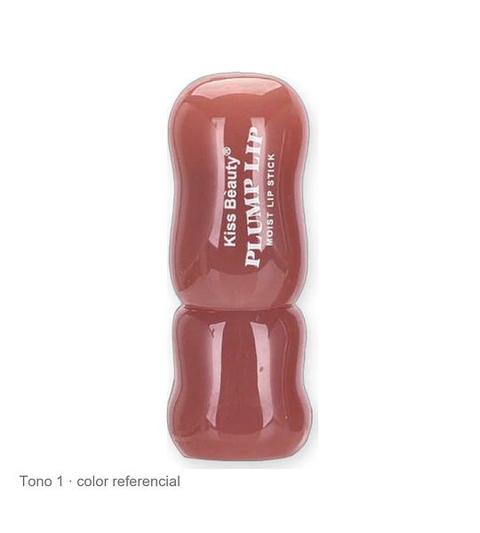 Labial Plump Lipstick Larga Duración Color Sensacional Kiss Bèauty