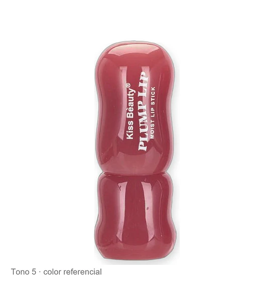 Labial Plump Lipstick Larga Duración Color Sensacional Kiss Bèauty