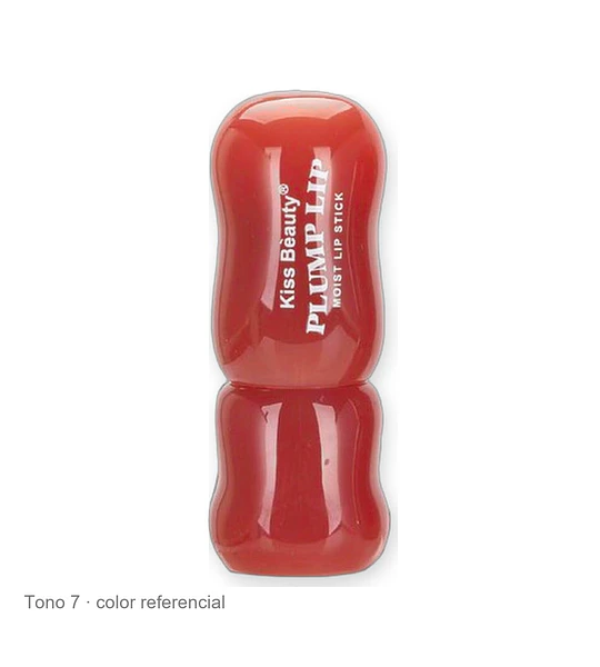 Labial Plump Lipstick Larga Duración Color Sensacional Kiss Bèauty