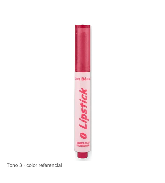 Labial Shimmer Plump Kiss Beauty con efecto brillante y voluminizador