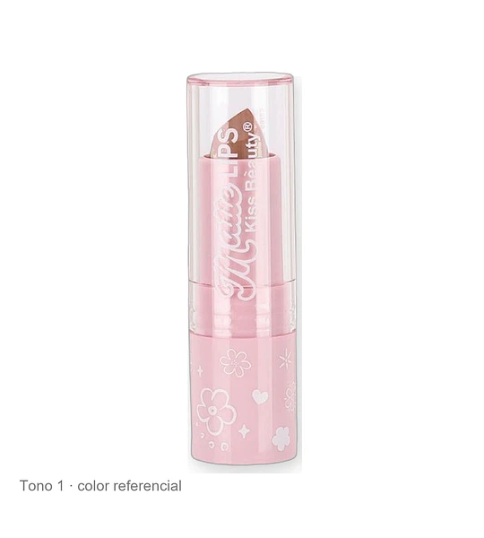 Labial Mate Altamente Pigmentado Kiss Beauty de Larga Duración