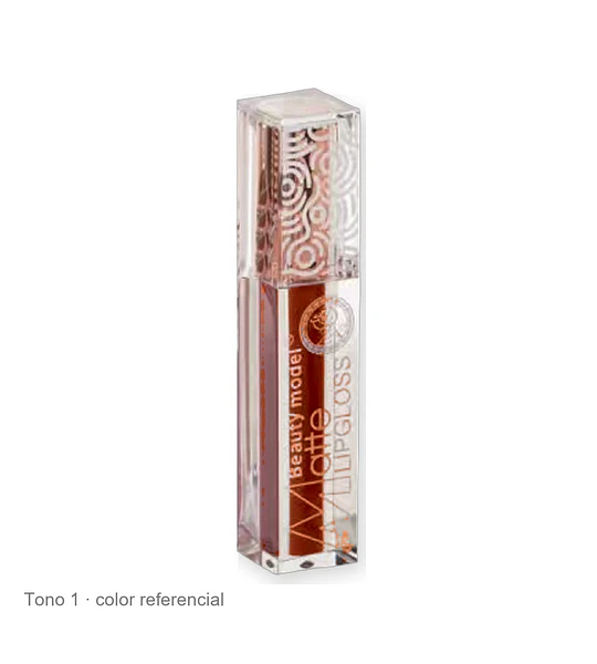 Dúo Labial Matte Kiss Beauty L-226-1 con Brillo y Delineador