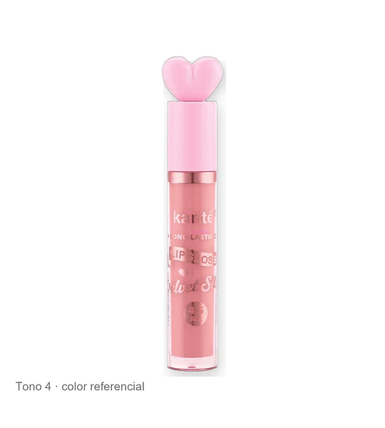 Brillo Labial Velvet Silky Larga Duración Kiss Beauty Karité