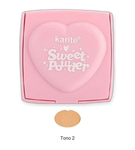Polvo Compacto Kiss Beauty Sweet Powder Cobertura Impecable Larga Duración
