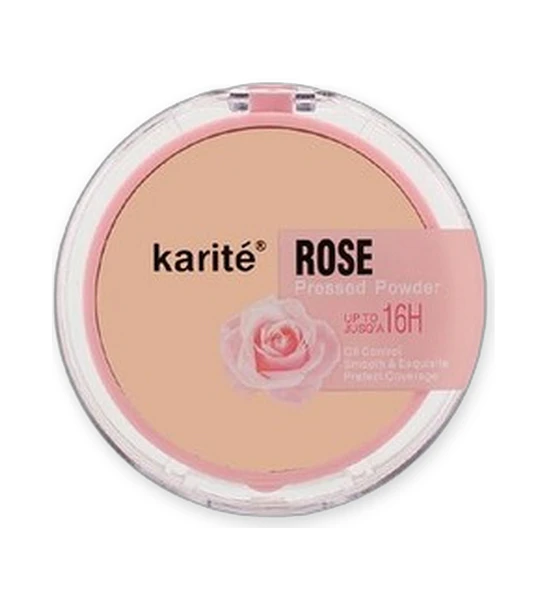 Polvo Compacto Karité Rose Kiss Beauty Control de Brillo 16H