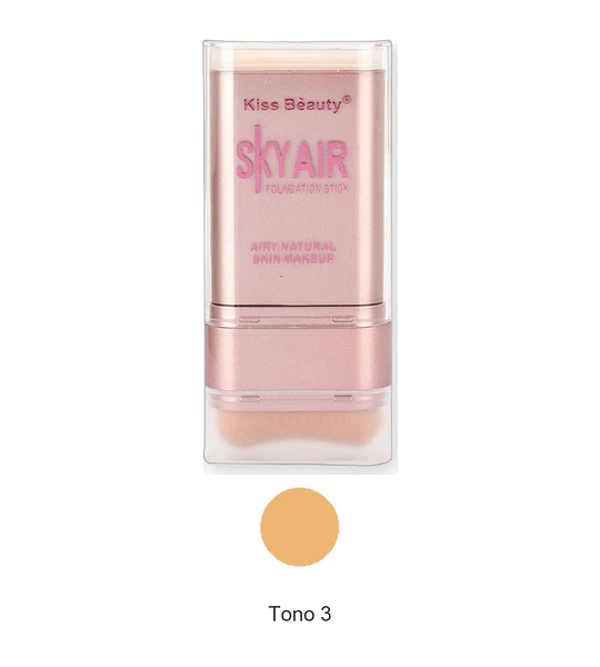 Foundation Stick Doble Cabezal Kiss Bèauty SKYAIR para Maquillaje Natural