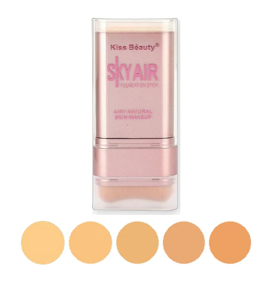 Foundation Stick Doble Cabezal Kiss Bèauty SKYAIR para Maquillaje Natural