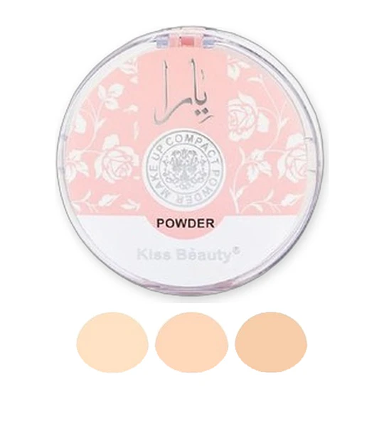 Polvo Compacto Matte Larga Duración Kiss Beauty 24H