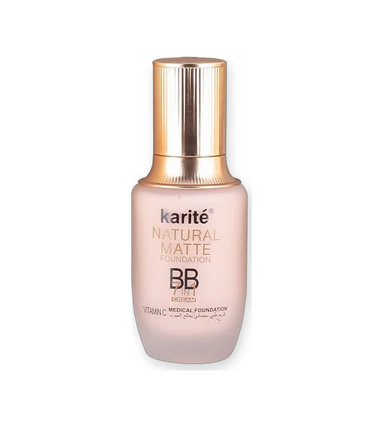 Base de Maquillaje Karité BB Cream 7 en 1 Natural Matte con Vitamina C y SPF50