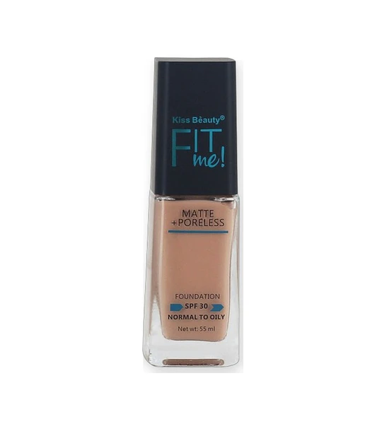 Base de maquillaje Kiss Beauty Fit Me Matte + Poreless SPF 30 para piel normal a grasa