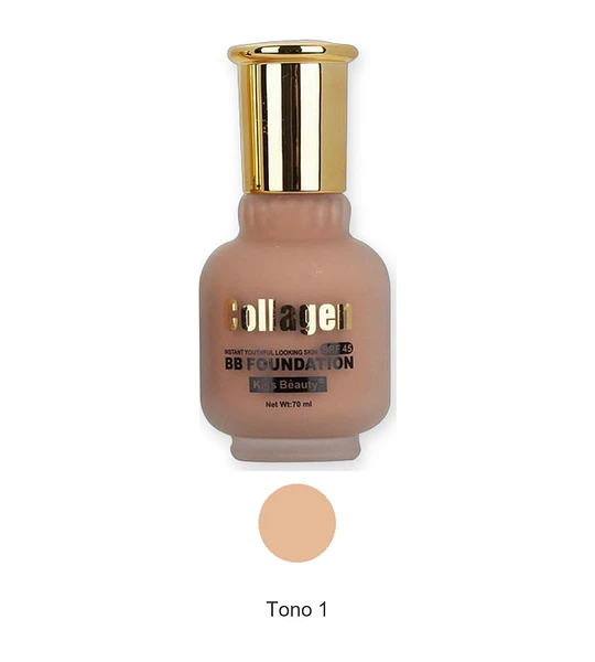 Kiss Beauty Collagen BB Foundation con SPF 45 y 24h de duración