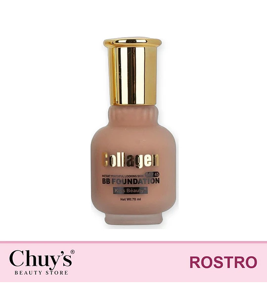 Kiss Beauty Collagen BB Foundation con SPF 45 y 24h de duración