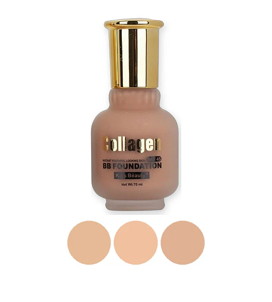Kiss Beauty Collagen BB Foundation con SPF 45 y 24h de duración
