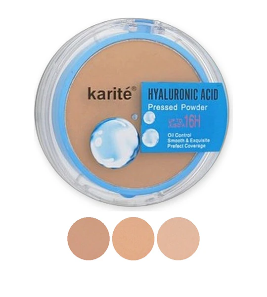 Polvo Compacto con Ácido Hialurónico Karité Kiss Beauty Larga Duración