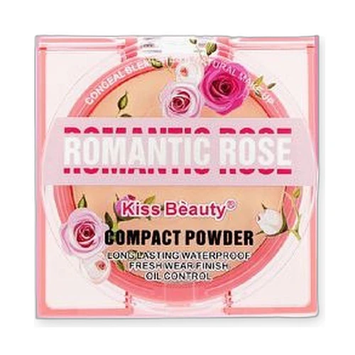 Polvo Compacto Romantic Rose de Larga Duración Kiss Bèauty - Chuys Beautys | Chuys Beautys