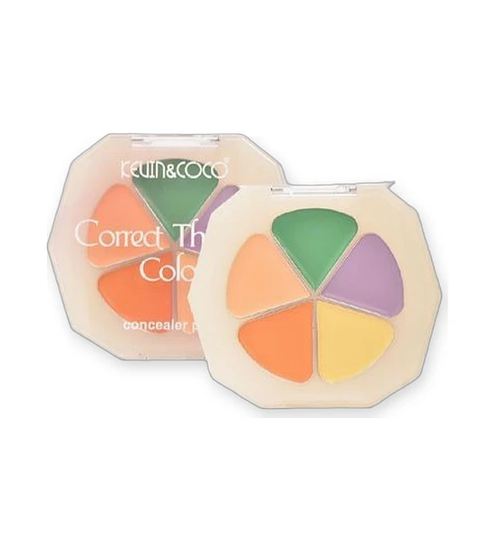 Corrector En Crema De 5 Colores (3 Tonos)