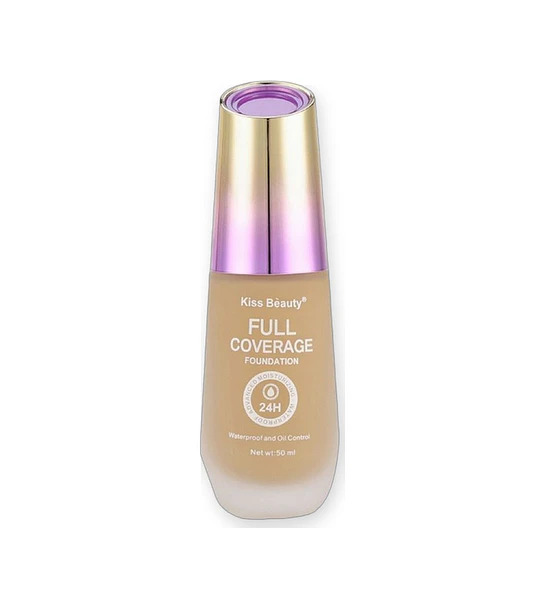 Base de Maquillaje Full Coverage Kiss Beauty 24H Waterproof