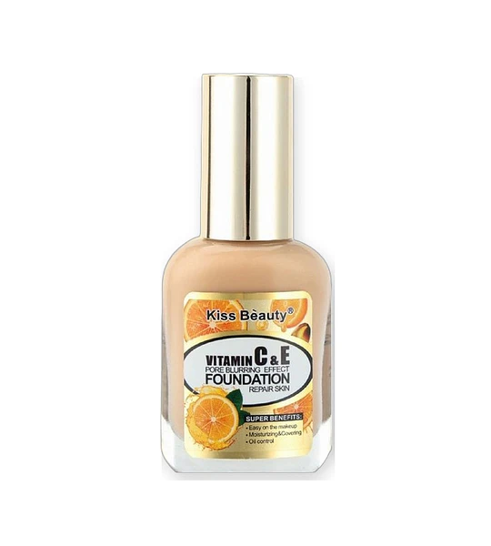 Base de Maquillaje Efecto Difuminador de Poros con Vitaminas C y E Kiss Beauty