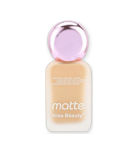 Base de Maquillaje Air Matte Larga Duración Kiss Beauty 24H Alta Cobertura