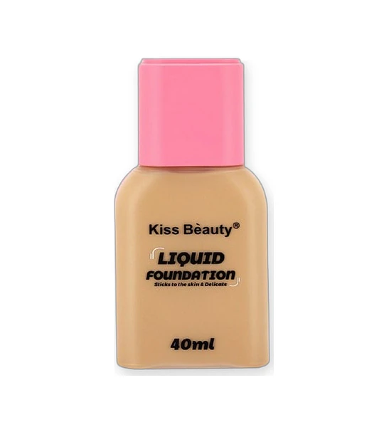 Base Líquida Delicada Kiss Bèauty con Acabado Natural