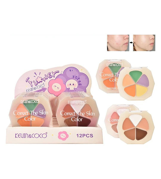 Corrector En Crema De 5 Colores (3 Tonos)