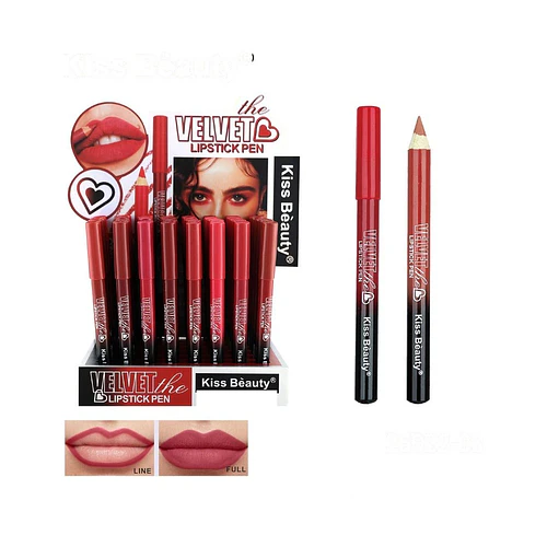 Lápiz Labial Velvet Kiss Bèauty para Delineado y Relleno de Labios - Chuys Beautys | Chuys Beautys