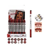 Lápices Delineadores de Labios Clásicos Miss Demi, Kit Surtido de 12 Tonos 1