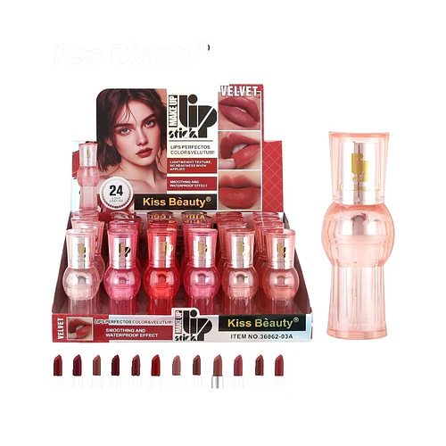 Labial Líquido Velvet Larga Duración Kiss Beauty Tonos Variados - Chuys Beautys | Chuys Beautys