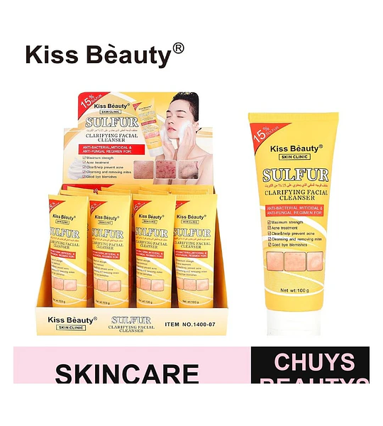 Limpiador Facial Clarificante con Azufre Kiss Beauty Skin Clinic