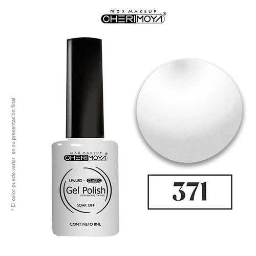 Gel Polish Classic Soak Off 371 Blanco 8ml Cherimoya - Chuys Beautys | Chuys Beautys