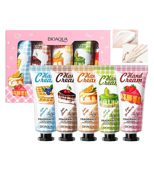 Kit De Cremas De Manos Hidratantes Perfumadas De 5pcs