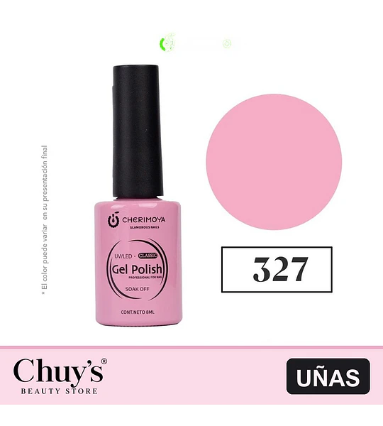 Esmalte Gel Polish Classic 327 Rosa Pastel Cherimoya 8ml