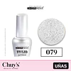 Esmalte Gel UV/LED Cherimoya 079 con Glitter Blanco 2