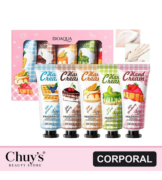 Kit De Cremas De Manos Hidratantes Perfumadas De 5pcs