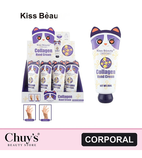 Crema de Manos Hidratante con Colágeno Kiss Bèauty Skin Clinic