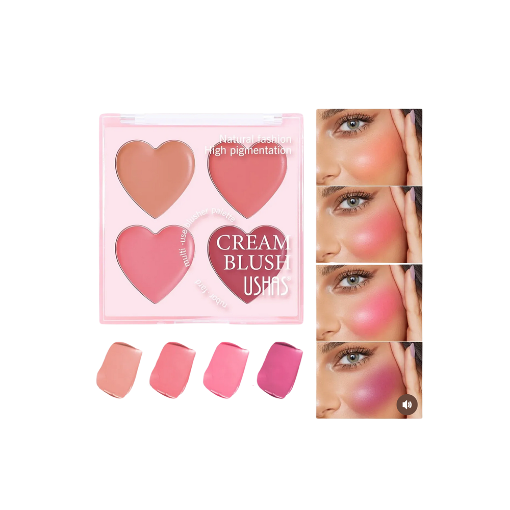 CUARTETO DE RUBOR EN CREMA