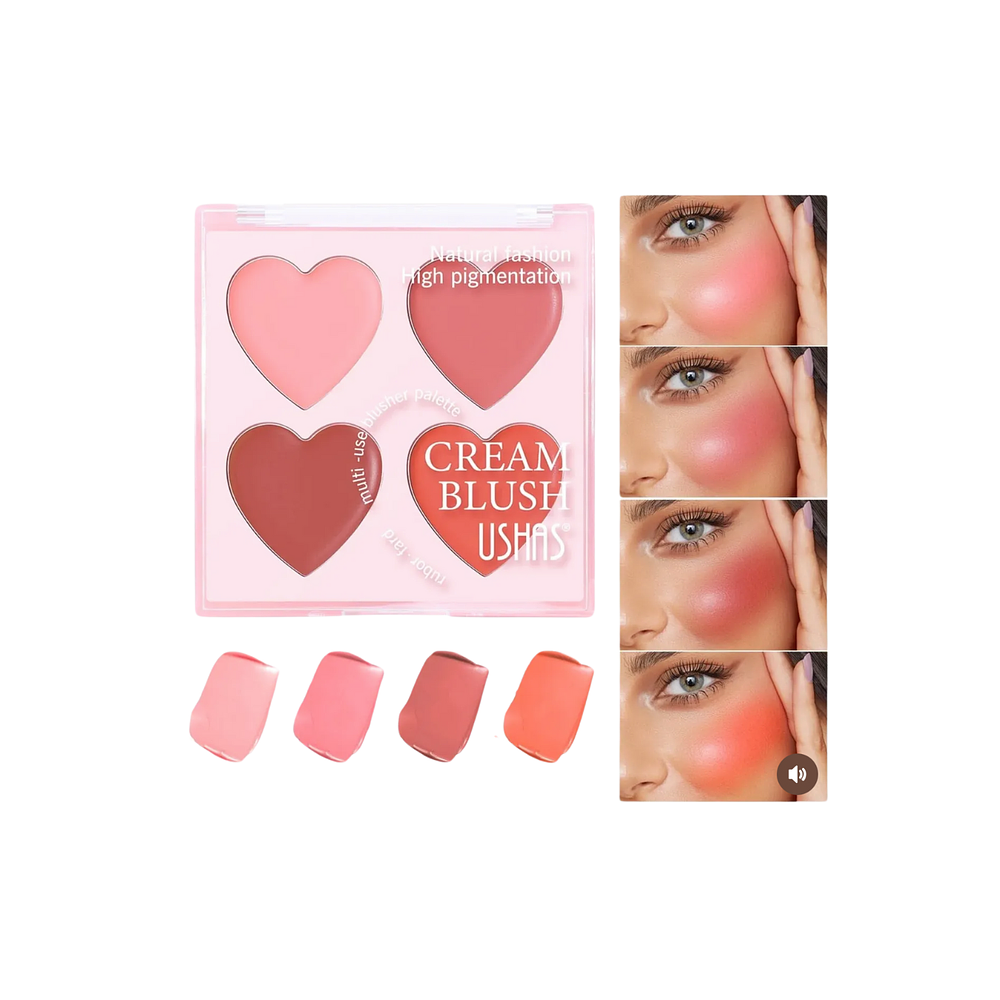 CUARTETO DE RUBOR EN CREMA