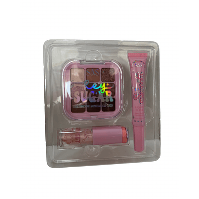 LIP GLOSS + PALETA DE SOMBRA + RUBOR LÍQUIDO 