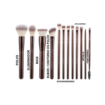 SET DE BROCHAS RANCH x12