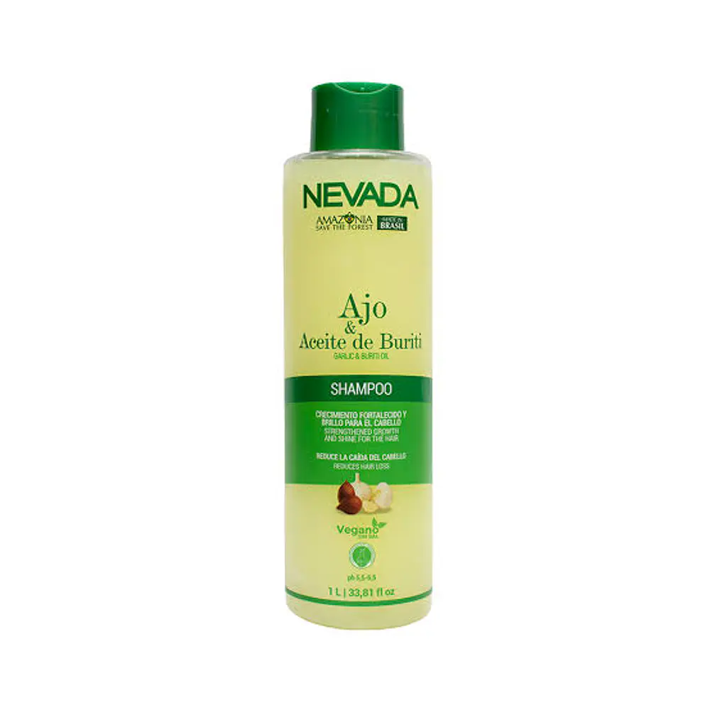 SHAMPOO DE AJO Y ACEITE DE BURITI
