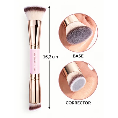 BROCHA DUO CORRECTOR Y BASE
