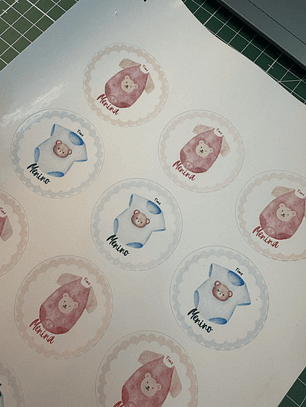 Etiquetas para chá de bebê 