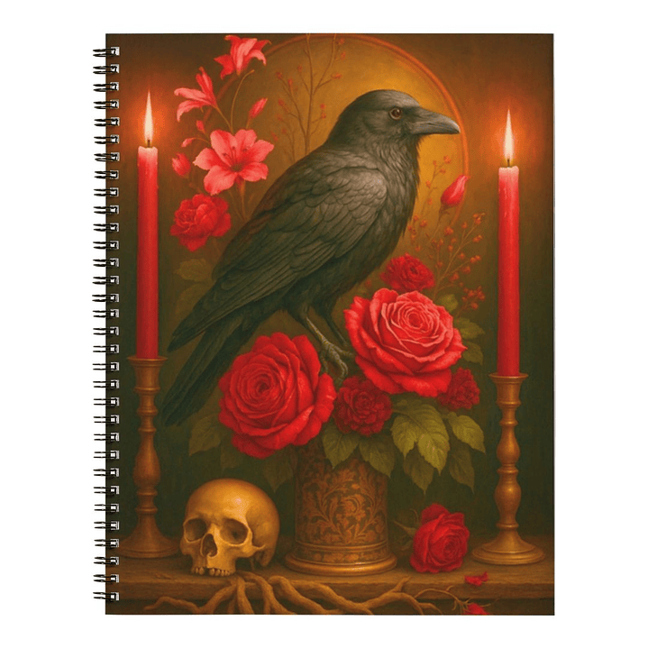 Bloco de notas - Corvo e Rosas 1