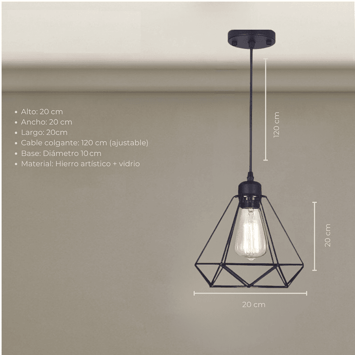 Lámpara Colgante Prisma 2