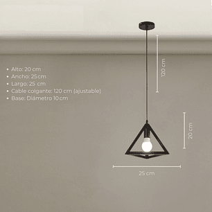 Lámpara Colgante Triangular