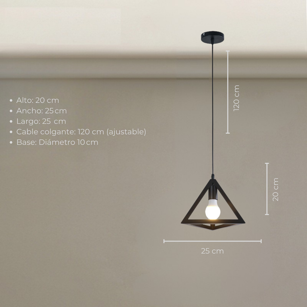 Lámpara Colgante Triangular 2