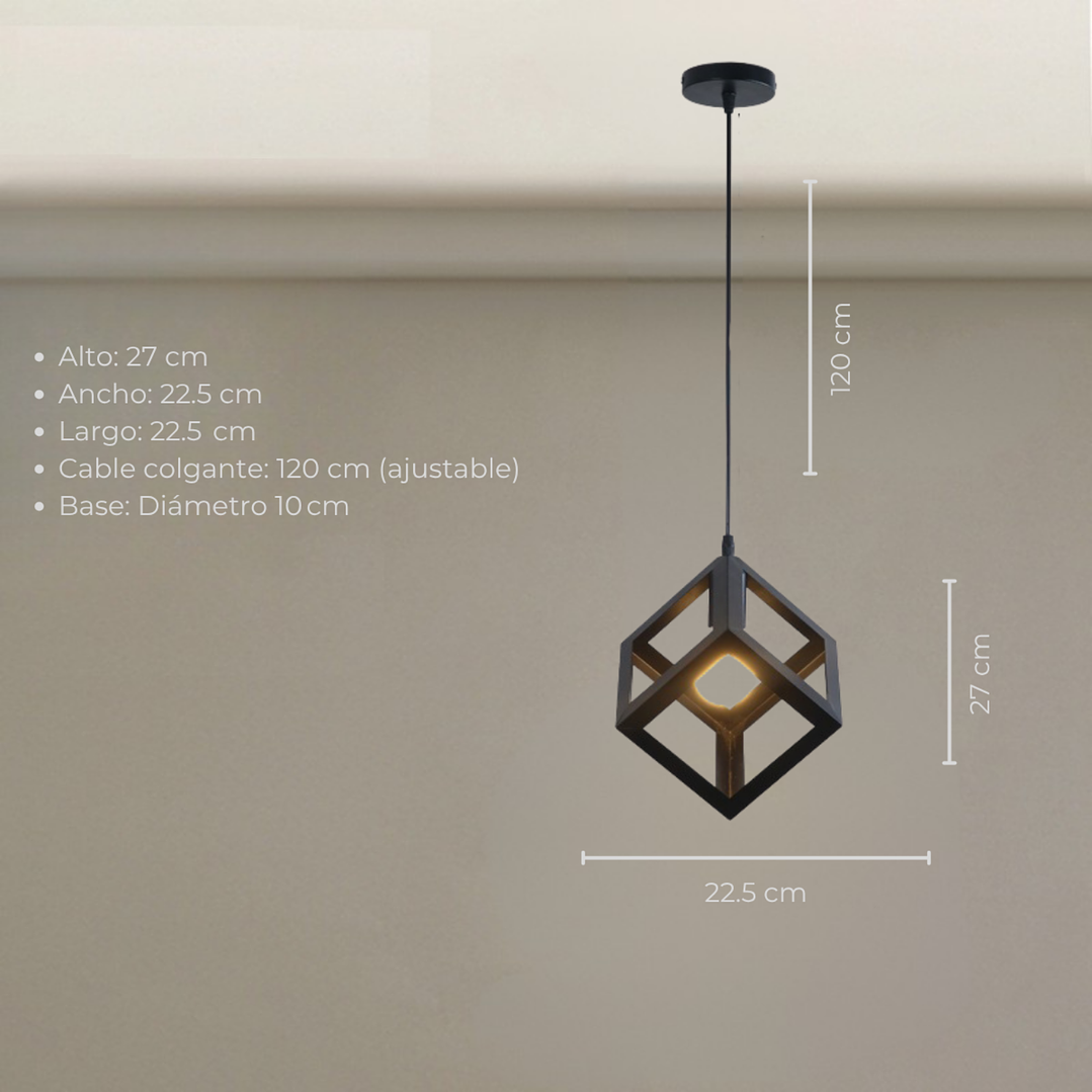Lámpara Colgante Cubo 2